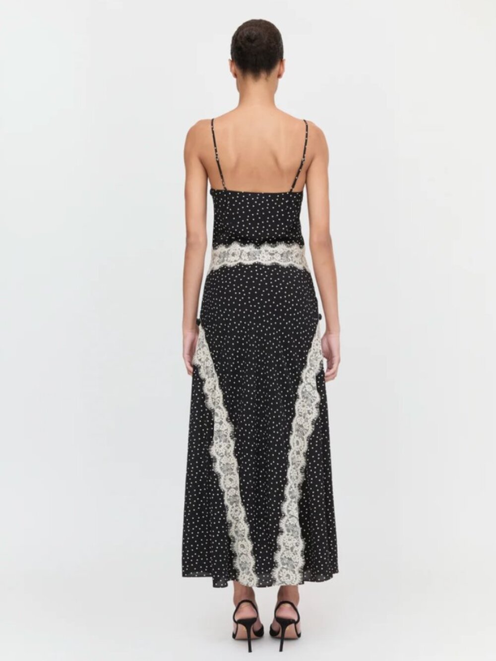 Hill House Home The Francesca Dress in black & white polka dots - Picture 3 of 6